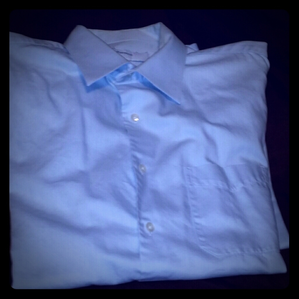 Light blue Perry Ellis Portfolio button down dress